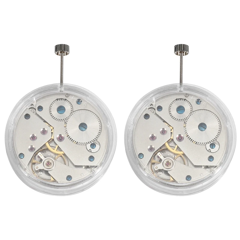 

2X Manual Mechanical Movement Replacement 17 Jewels Watch Movement For Seagull ST3620 6498 Repair Tool Parts