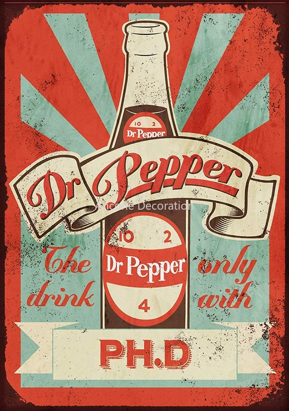 

Keviewly Dr Pepper Metal Wall Art Tin Signs Warning Animal Funny Restaurant Bar Band Newly Married Birthday Party Christmas