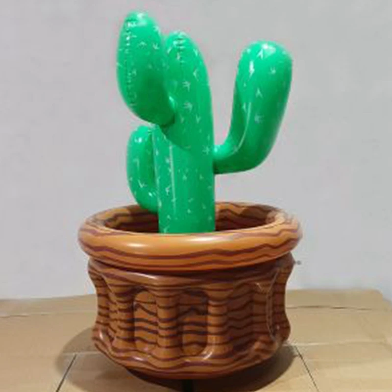 Summer Swimming Party Inflatable Cactus Beer Cooler Novelty Mexican Cinco De Mayo Cactus Party Decoration Outdoor Pool