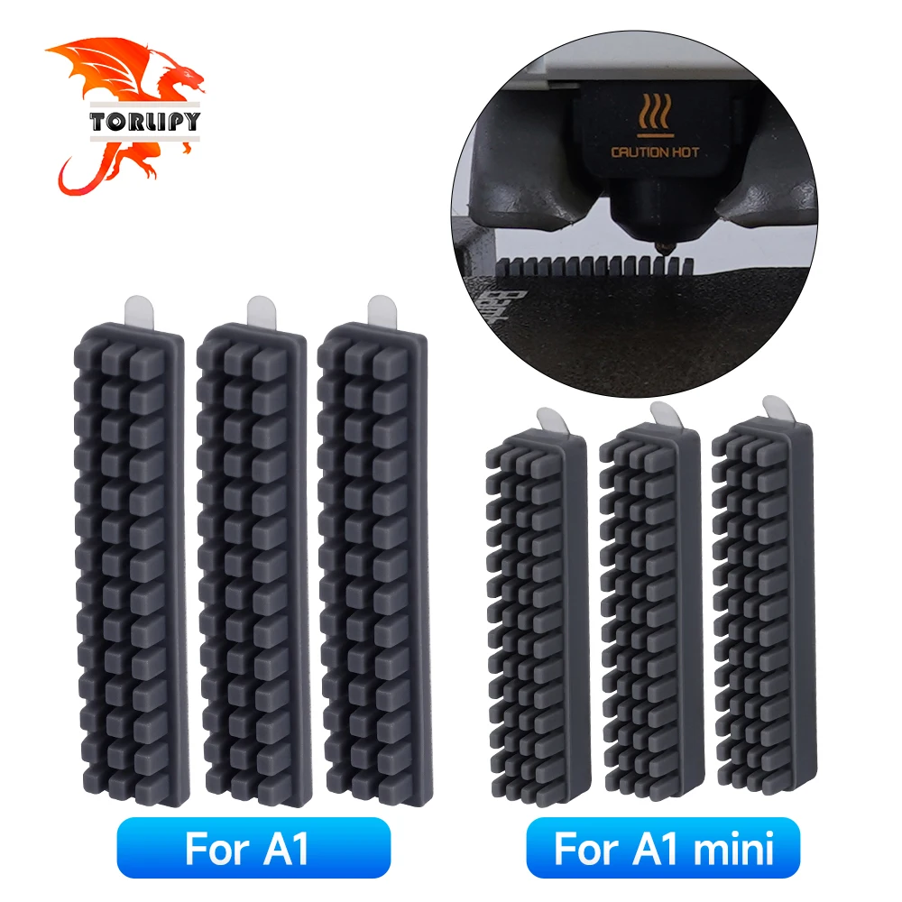 Düsebürste für Bambu Lab A1/A1 Mini Prusa XL Wischer Silikonbürste Hotbed Mounted Scrubber Reinigungswerkzeug für Bambulab 3D-Drucker