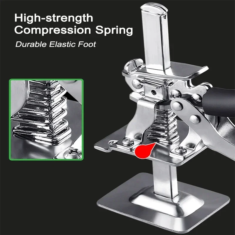 2 Stuks Nieuwe Arbeidsbesparende Arm Jack Deurpaneel Gipsplaten Hefkast Bord Lifter Hoogte Locator Verstellifter Handhefgereedschap