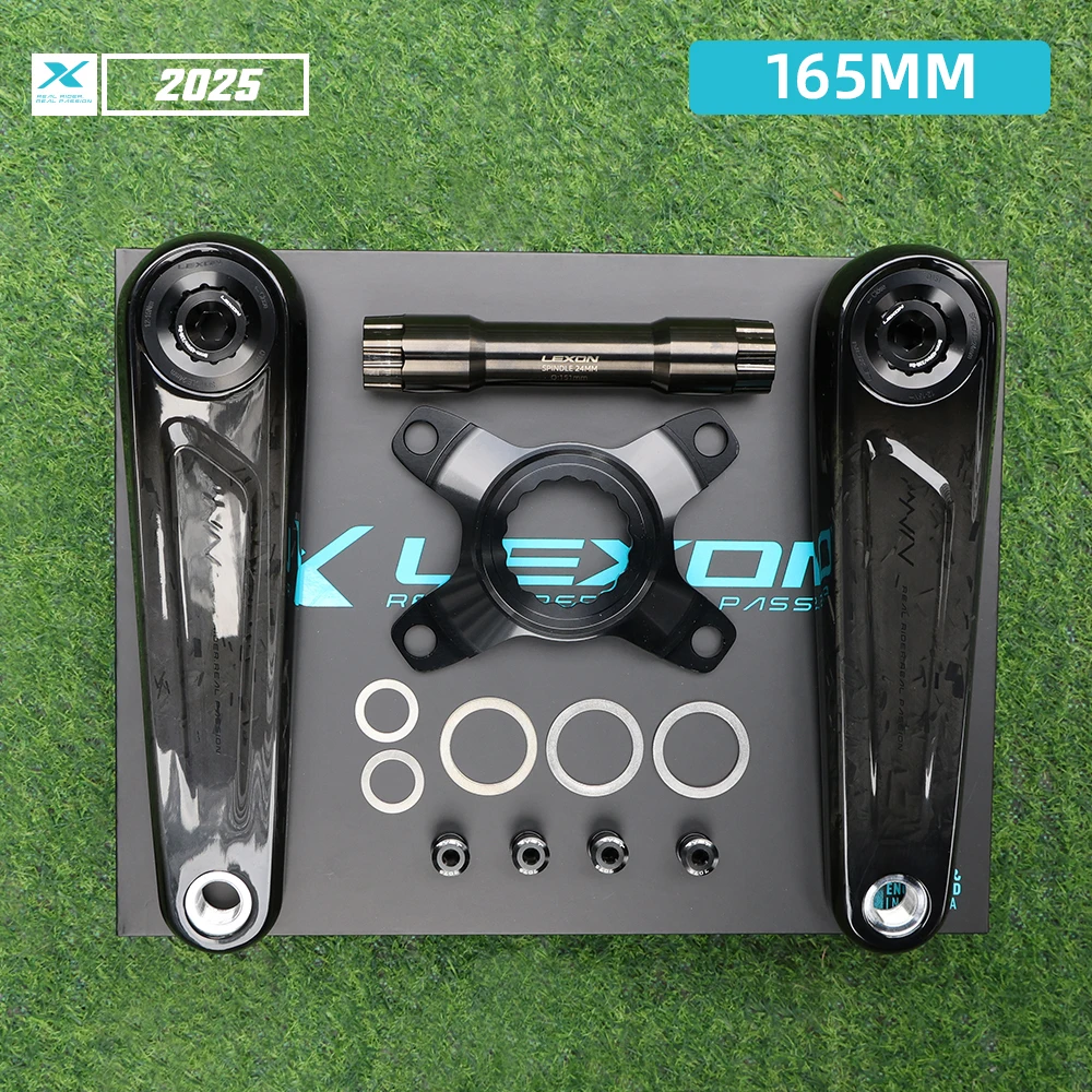LEXON ロードフルカーボンクランク 超軽量325g 24mmチタンスピンドル