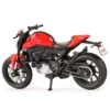 Maisto 1:18 2021 Ducati Monster + Static Die Cast Vehicles Collectible Hobbies Motorcycle Model Toys 4