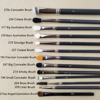 Pinceaux de maquillage pointus série M, 1 pièce, brosse de maquillage pour Contour de poudre, poils d'animaux, doublure pour les yeux, manche en bois, outil cosmétique de haute qualité 6