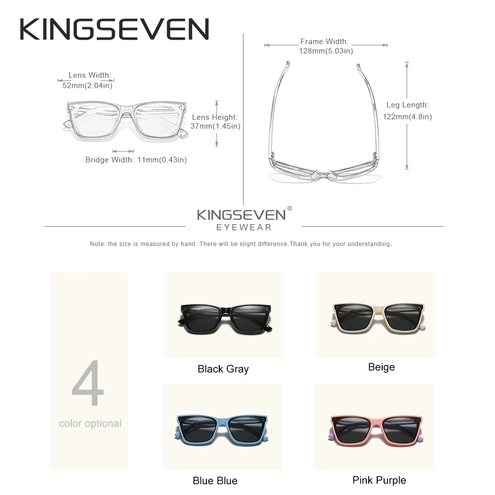 Kids Sunglasses Children Sunglasses KINGSEVEN Brand Children Sunglasses polarized Girls Cat Design Glasses Decorative Sun Glasses For Boys Gafas De Sol UV400