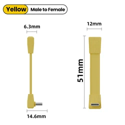 High - Speed USB C to USB C Cable - 80Gbps Data Transfer, 8K Video, 240W Power Delivery (Yello 51mm Male TO F)