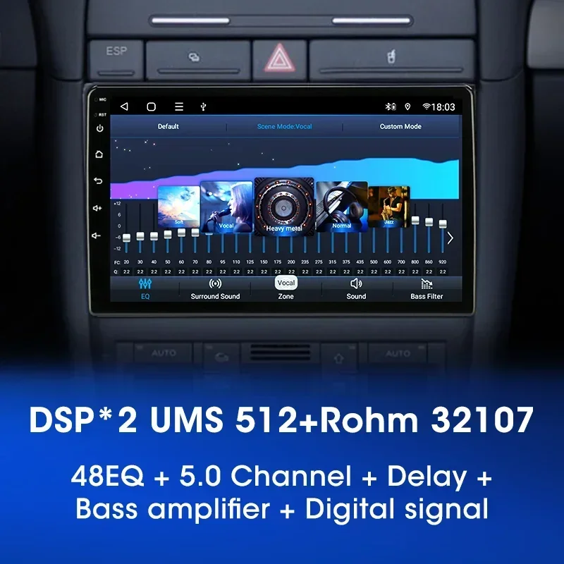 Srnubi 자동차 라디오, 아우디 A4, A4L, S4, RS4, 2000-2009 멀티미디어 플레이어, 스테레오, GPS, 4G, 카플레이, 자동 헤드 유닛 오디오, 2 Din, 안드로이드 12