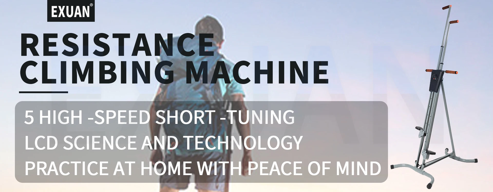 Description Picture 3 of itemVertical Climber Stepper Foldable Stepping Fitness Climbing Step Machine Combines Resistance Training Workout Exercise Machine