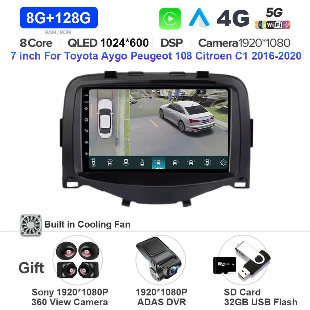 8G-128G 360 DVR