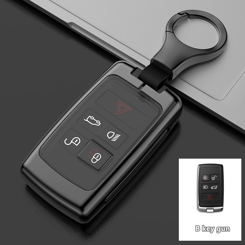 GalvanizedAlloyTPUCarKeyProtectShellCaseCoverforLandRover