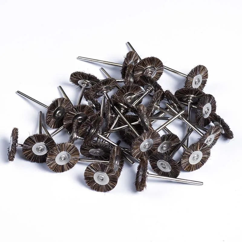 Brosse De Roue En Crin De Cheval Pour La Sculpture En Bois Et Les Meubles De Polissage, Outils Rotatifs