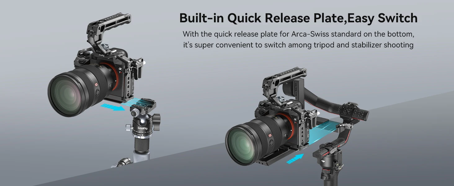 A7 III / A7R III Cage Kit for Sony Alpha 7 III / Alpha 7R III with Handle ,Cold