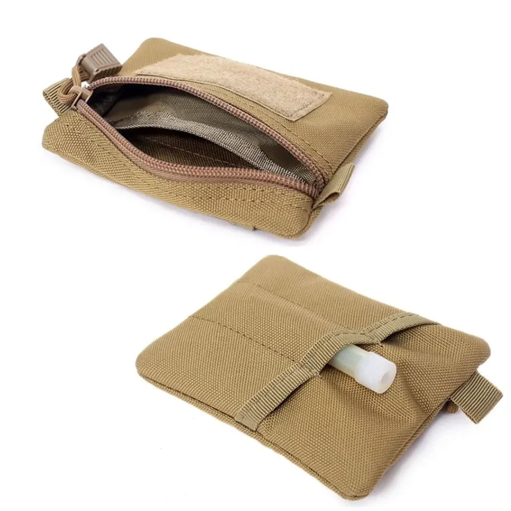 EDC Molle 허리 파우치 야외 캠핑 하이킹 사냥 여행을 위한 방수 휴대용 지퍼 지갑 팩