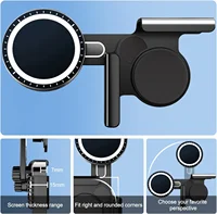 for BYD Atto 3 HAN TANG Seal Car Phone Holder Mount Adjustable Magnetic Phone Holder Car Screen Side Phone Support Frame - Image 2