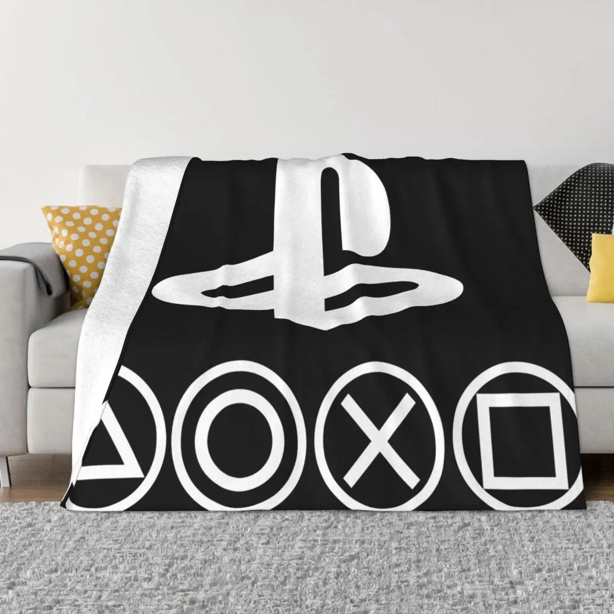 Playstation Vita Ps3 Ps2 Psone Psp Coperta Copriletto Sul Letto Anime Queen Bed