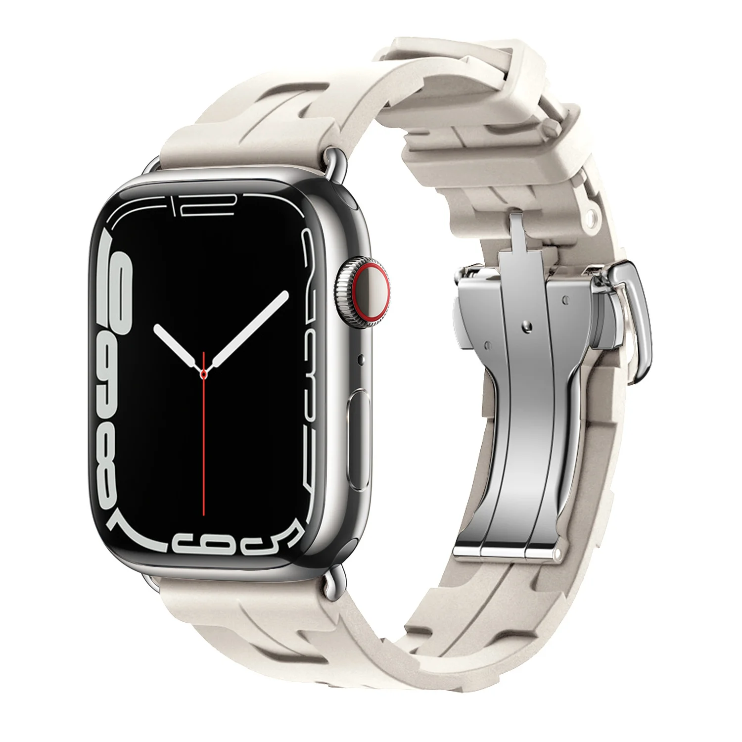 Kilim Single Tour Silicone Strap For Apple Watch Band 44mm 40mm 