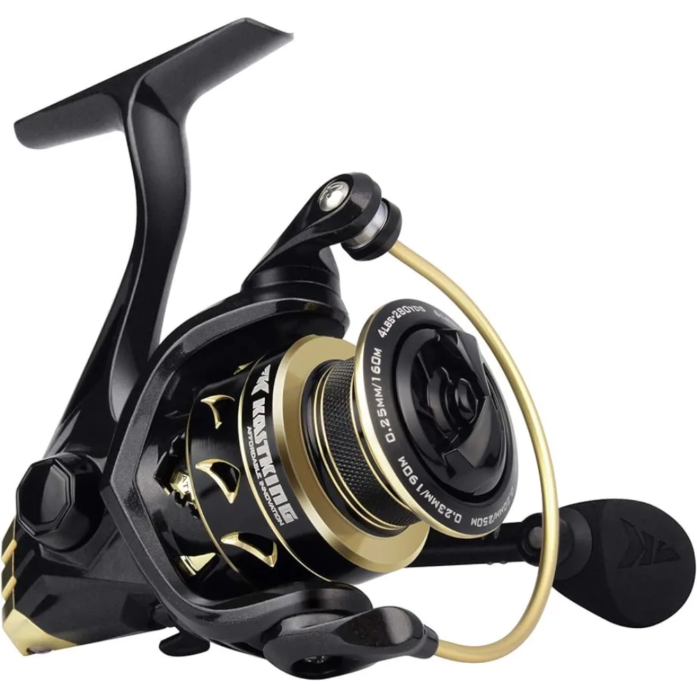 

Spinning Reel - 6.2:1 High-Speed Gear Ratio, Freshwater and Saltwater Fishing Reel, Faster Line Retrieve, Braid Ready Spool