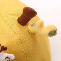 زرافة لطيفة قبعة منقار البط للأطفال ، طفل كرتوني ، لسان بطة بحافة ناعمة ، حاجب شمس للرضع ، قبعة بيسبول للأطفال ، صبي ، فتاة ، 6-18 شهرًا 4