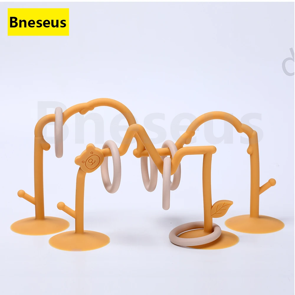 Bneseus Baby Toy Silicone Educational Toy Infant Montessori Toy Teething Track Maze Silicone Rollercoaster Bead Chain Accessorie