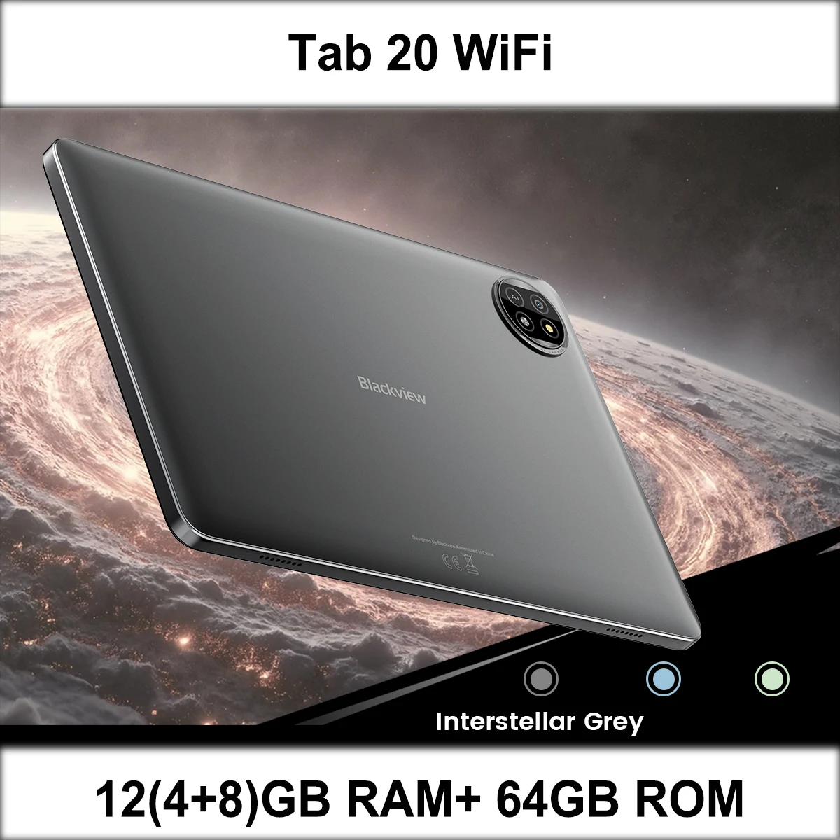 Blackview Tab 20 WiFiタブレット 10.1インチ HD+ IPS、クアッドコア