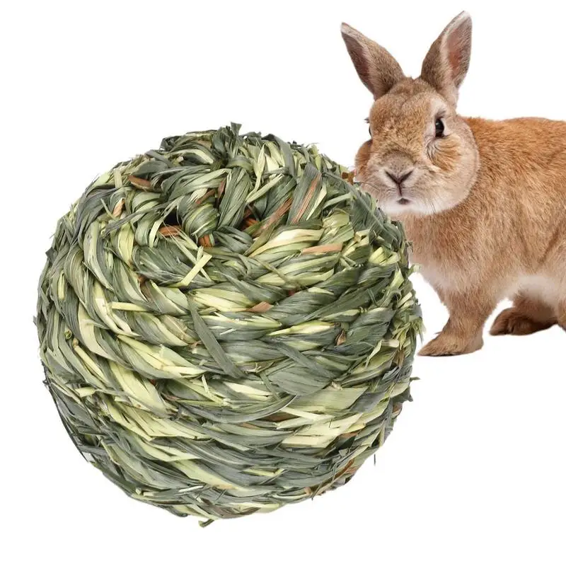 

Bunny Chew Toys Grass Ball For Guinea Pigs Gnawing And Teeth Grinding Snacks To Keep Teeth Clean For Hamster Guinea Pig Rabbit