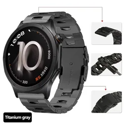Premium 22mm Titanium Metal Watch Strap - Enhanced Replacement Wristband in Elegant Design - OPPO Watch X3 - S - X (Titanium Grey)