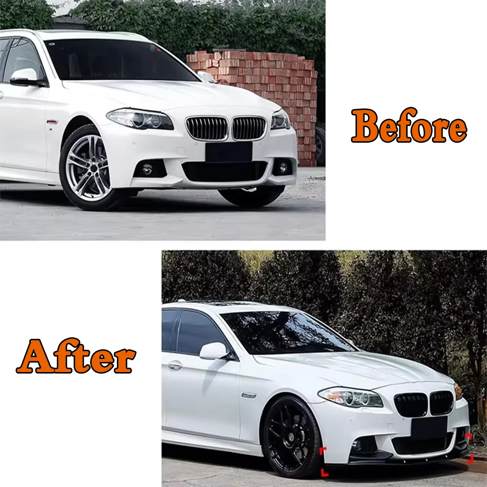 RGM Protector Del Parachoques Trasero ABS Compatible Con BMW Serie 5 F10 Berlina 2010-2016 Aspecto 'ALU Cepillado