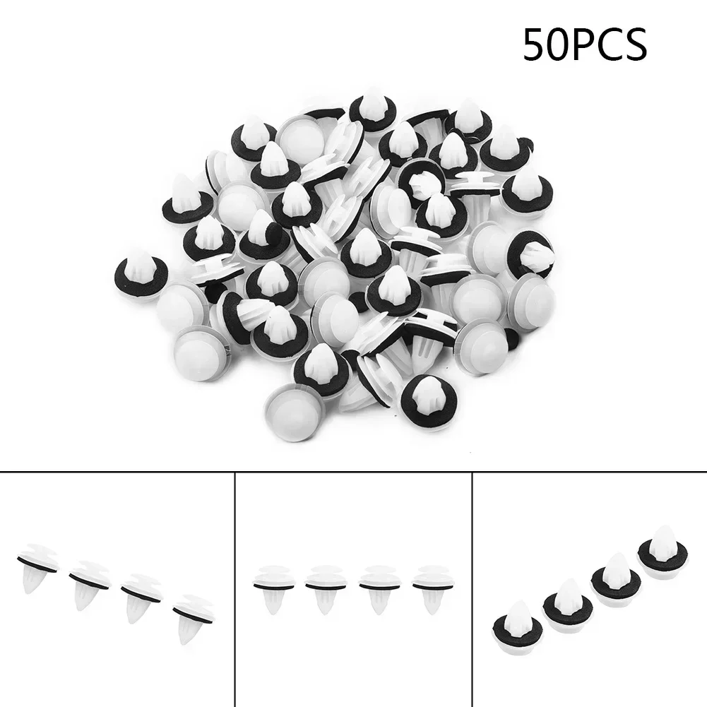 50pcs 자동차 도어 클립 For Mazda CX-5 CX5 CX-7 For MAZDA 3 6 2 ATENZA Axela 자동차 도어 트림 범퍼 자동차 클립 (와셔 포함)