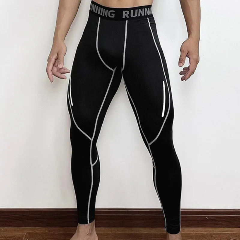 

Mens Tight Compression Pants Quick Dry Fit Sportswear Running Tights Men Legging Fitness Training Sexy Sport Gym Leggings