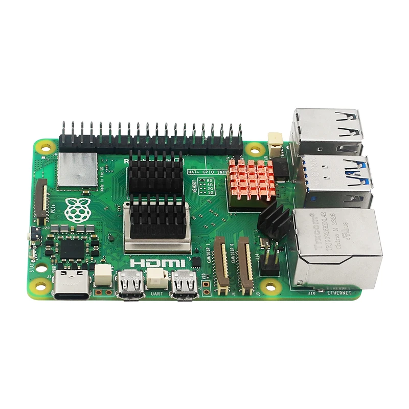 Raspberry Pi 5 Heat Sink Copper Aluminum Heatsinks Passive Cooling Pad with Self