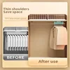 10Pcs Flocked Hanger Home Non-slip Velvet Hangers Elegant Coat Clothes Hanger Strong Durable Racks Hanger 2