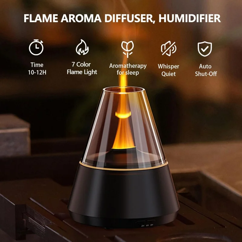 Flame Effect Aromatherapy Oil Diffuser. 3