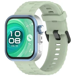 Premium Sport Silicone Replacement Strap for Huawei Watch Fit - Enhanced Comfort and Durability (15 Field Green)
