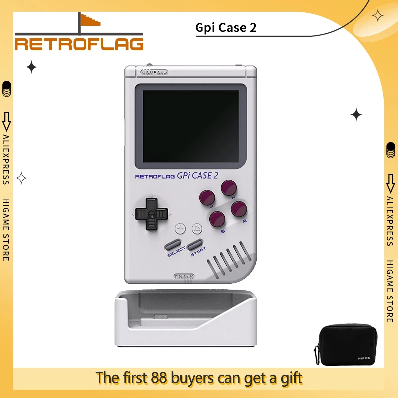 Retro flag gpi case 2 mit dock unterstützt hdmi ausgang zu tv 3,0 