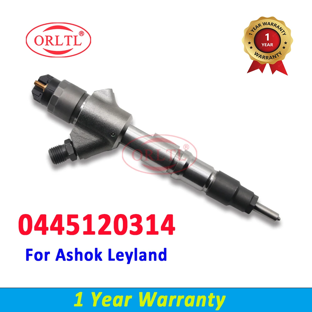 

ORLTL 0 445 120 314 Diesel Fuel Injector 0445120314 Common Rail Injector Nozzle X7478400 For Ashok Leyland 0445 120 314