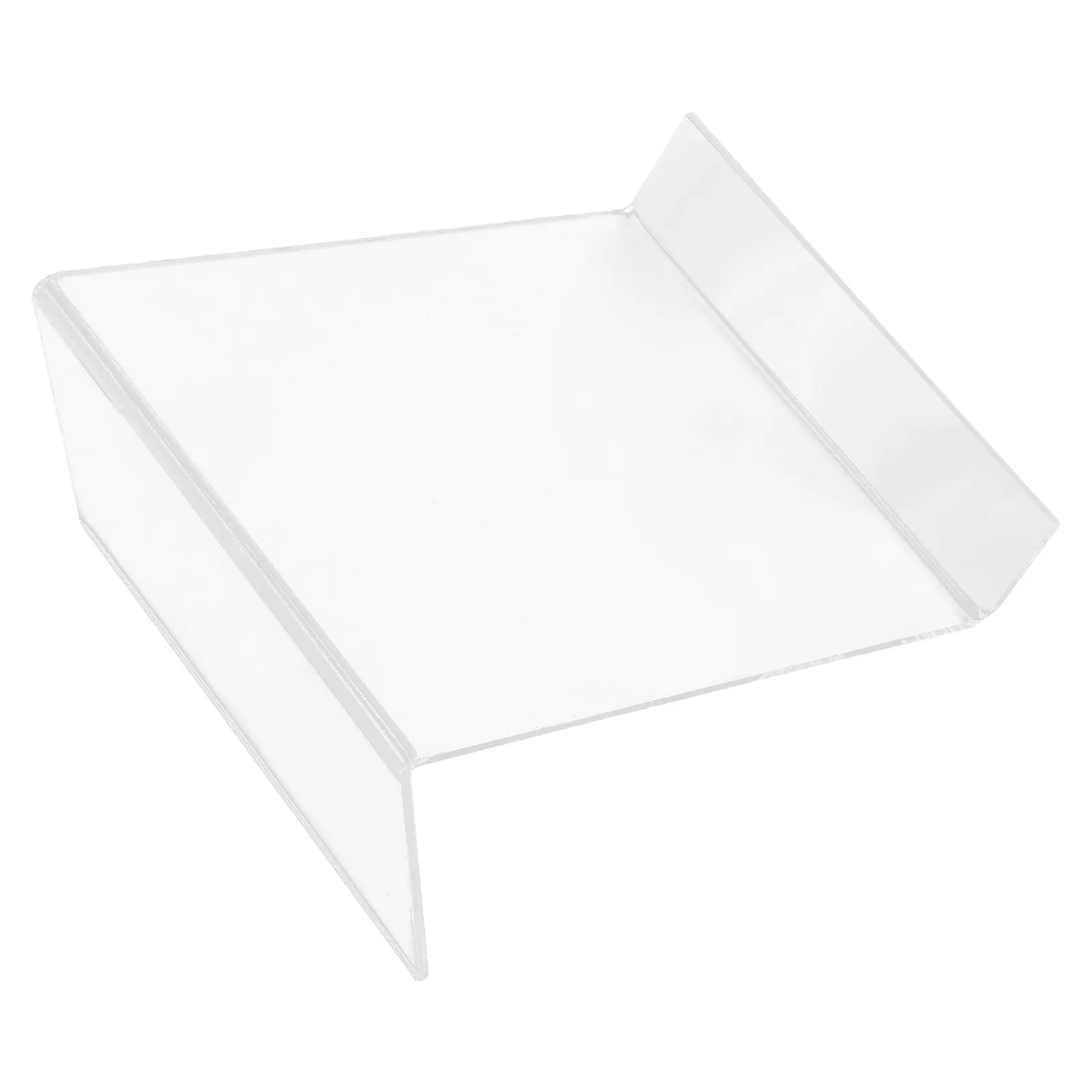 투명 아크릴 휴대폰 거치대 높이 조절 가능 넓은 데스크탑 스탠드 휴대용 핸드폰 거치대 사무실 여행용 디스플레이 아크릴 라이저