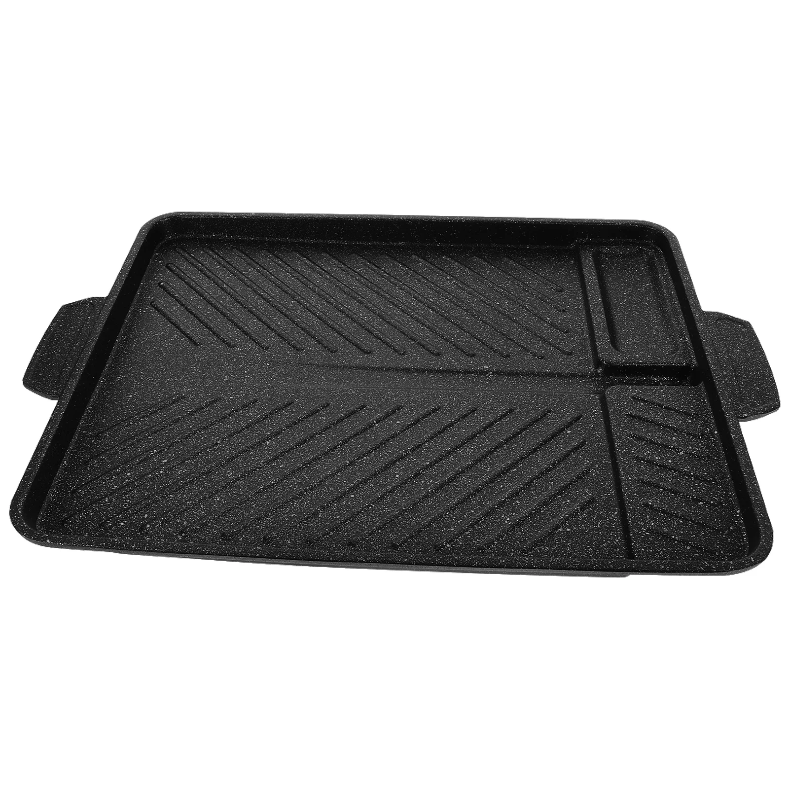 

Grill Pan for Camping Household BBQ Pan Vegetable Meat Grill Pan Practical Grill Tray