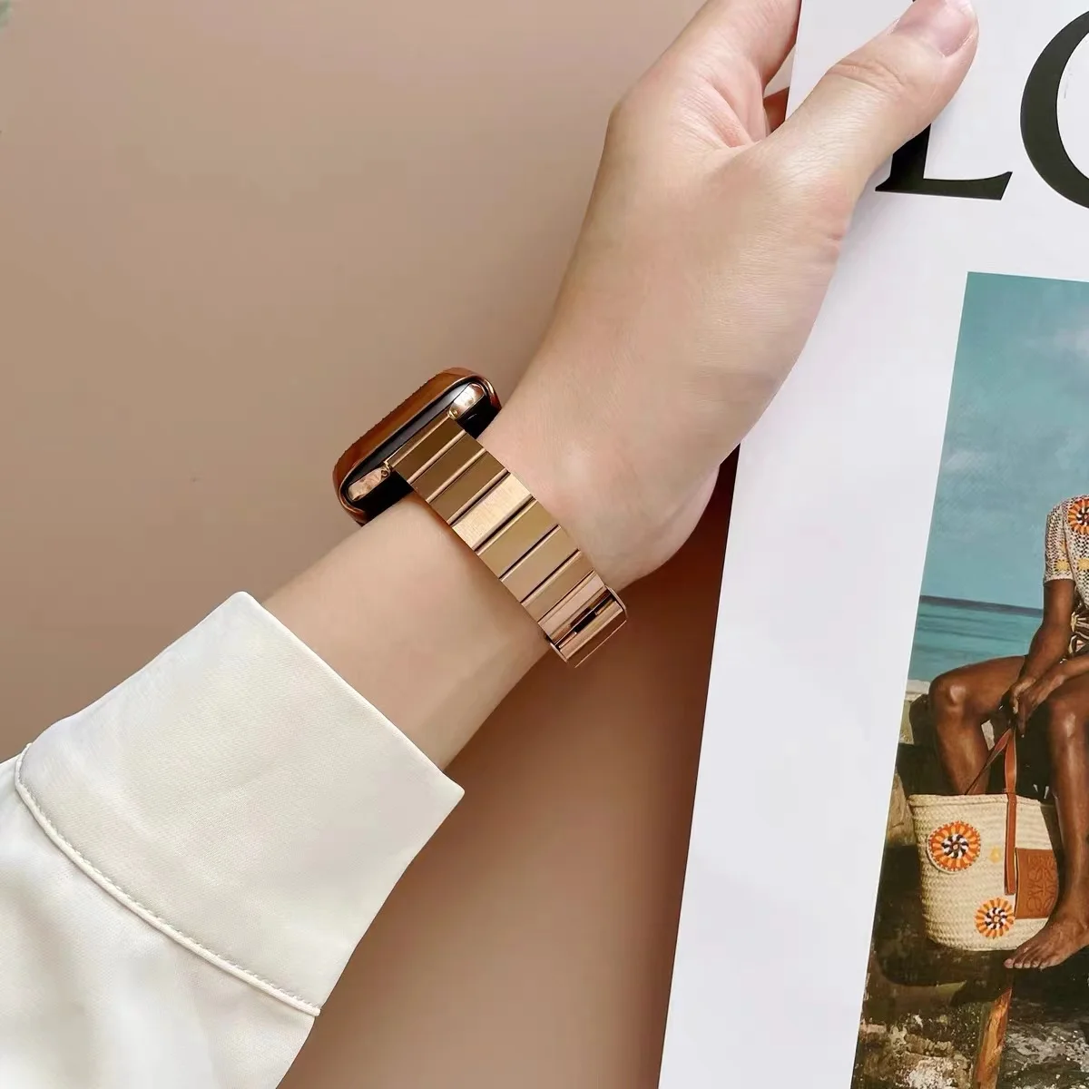 รูปสินค้า สายนาฬิกาสแตนเลสสำหรับ Apple Watch ทุกรุ่น