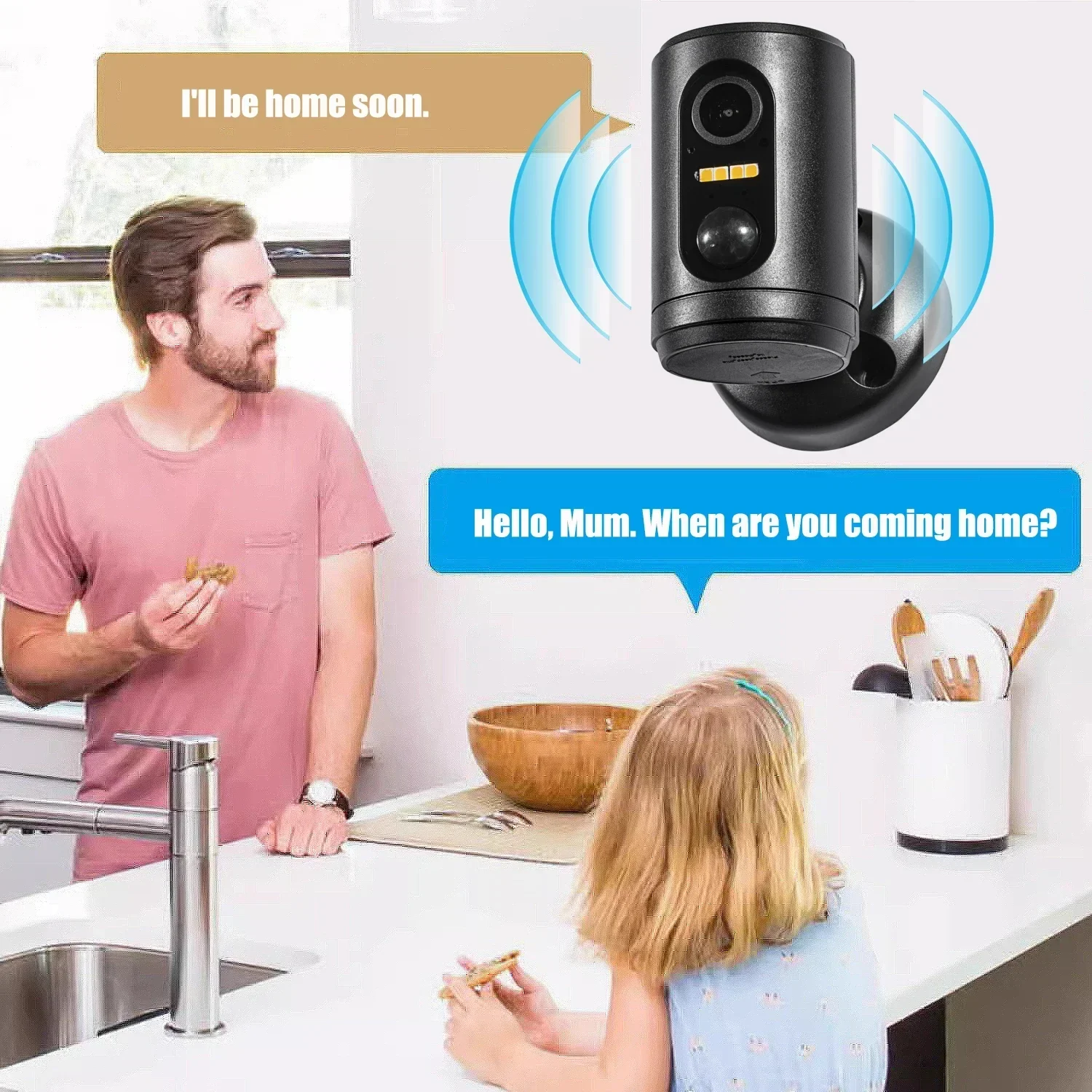 Mini Battery Camera 2MP with Wifi Wireless Long Standby Indoor PIR Sensor Motion Detection Video IP Security CCTV HD Home Camera 3