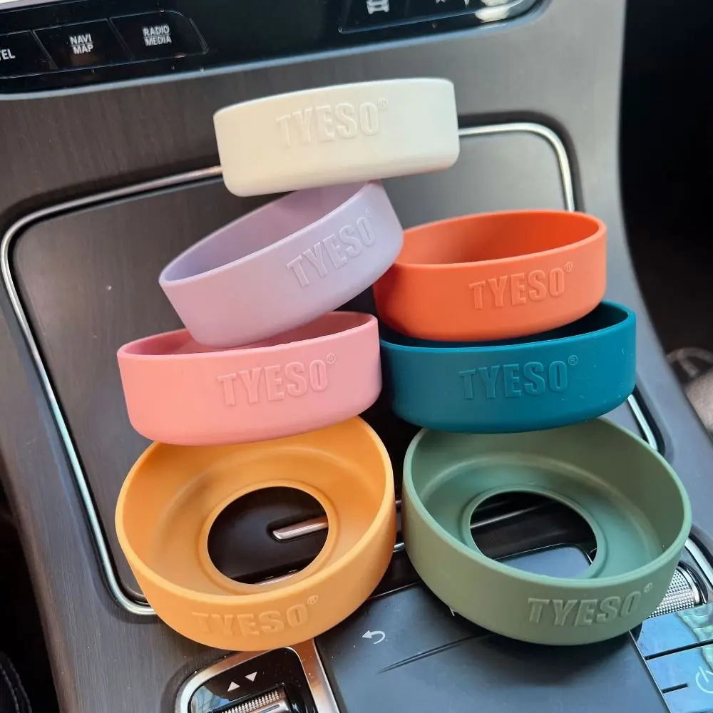 water bottle 1Pcs Universal Silicone Anti Slip Bottom Cover for Tyeso Water Bottle 71mm to 77mm Diameter