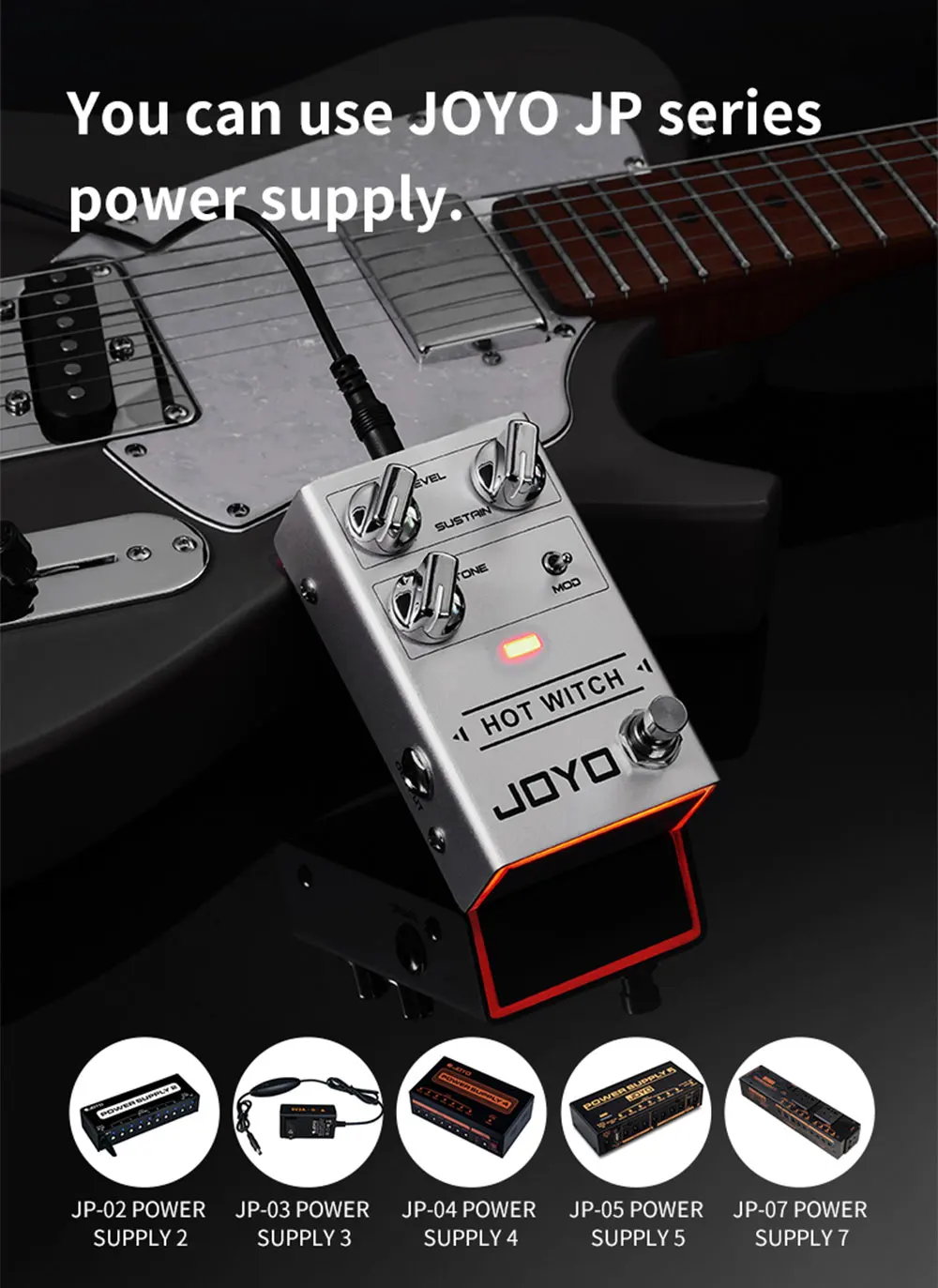 R-25 Fuzz Guitar Effect Pedal HOT WITCH Retro & Modern Pedal with Deep Smooth Lo