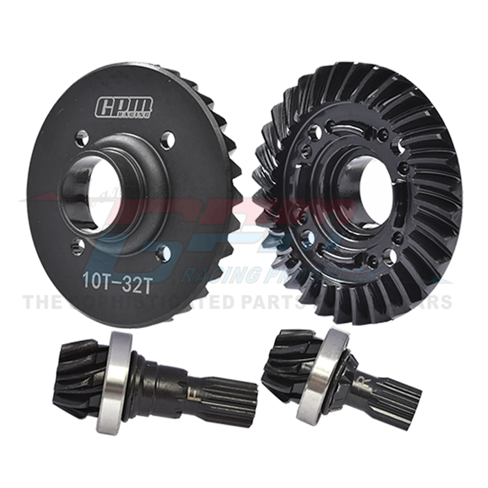 

RC for Traxxas 1/6 XRT 1/5 X-MAXX 8S Metal Steel Front Rear M1.6 32T Differential Ring Gear + 10T Pinion Gear 7790+7791+7792