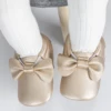 Meckior Baby Shoes Newborn Infant Boy Girl First Walker PU Sofe Sole Princess Bowknot Fringe Toddler Baby Crib Shoes Casual 4