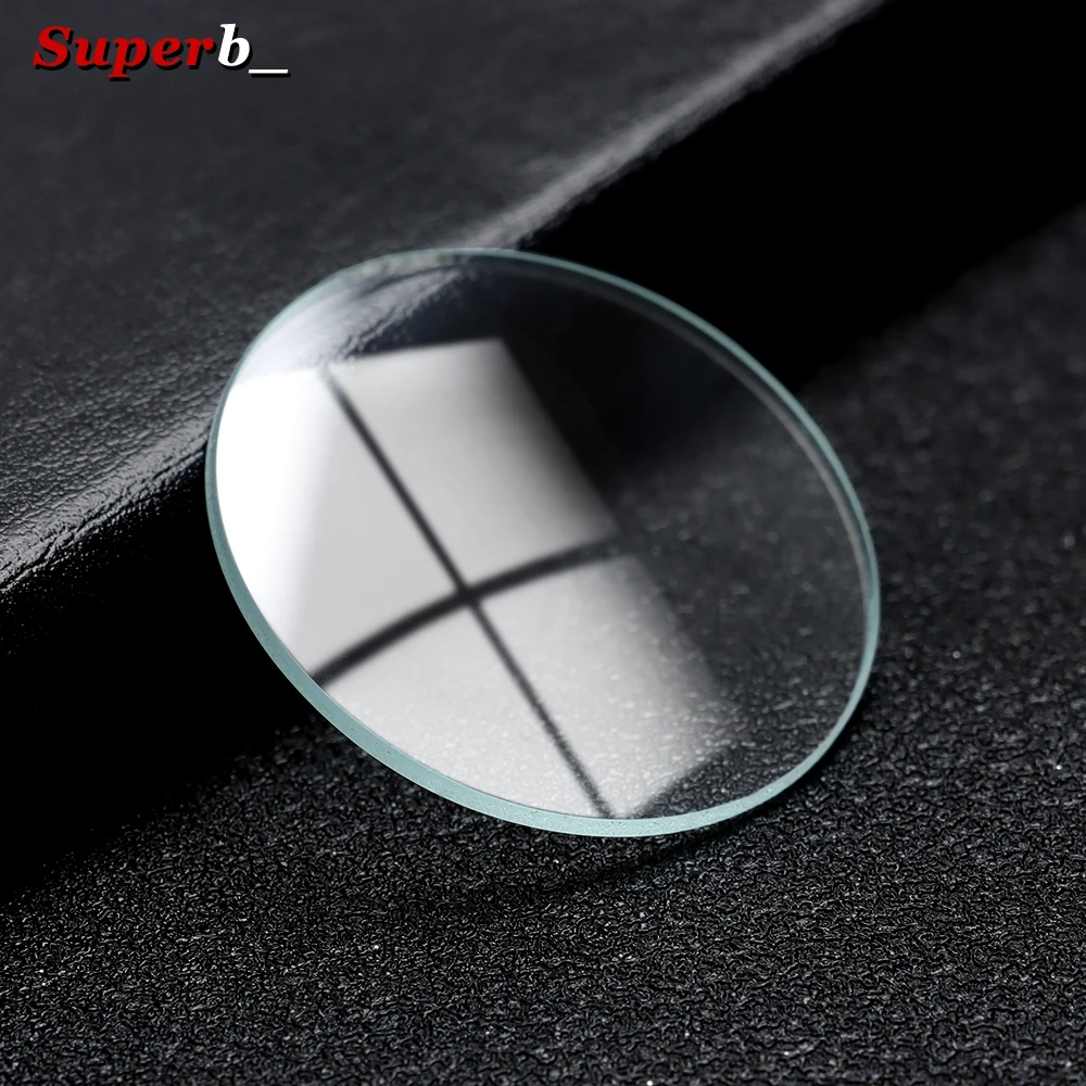 Premium Transparent Watch Crystal - Flat Glass, Various Thickness Options (1.5mm - 3mm), Diameter 28-38mm, Single Piece Accessory