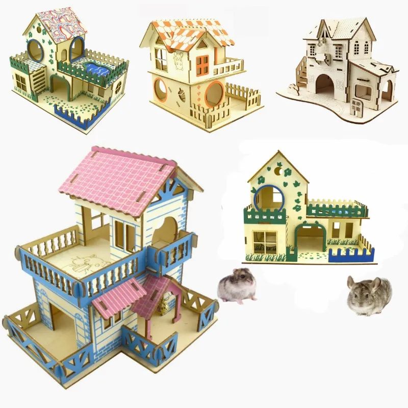 Small Pet House Villa Cage Accessory 1