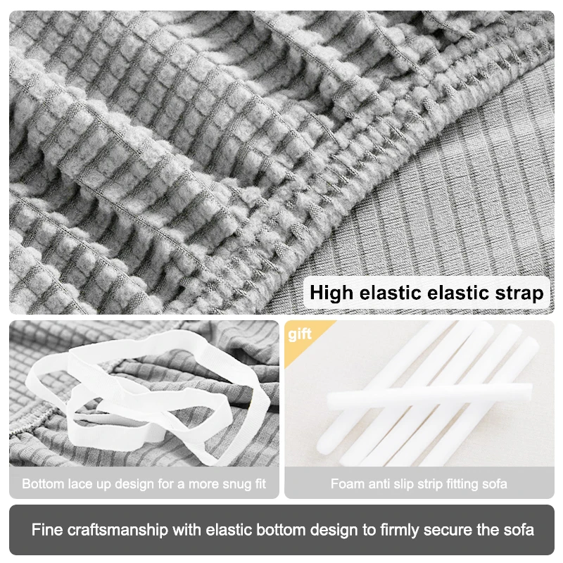 High-quality Sofa Cover Stretch Jacquard Sofa Covers Polar Fleece Armchair Sofa Covers Protector For Living Room1/2/3/4/5 Seater 5