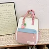 Cute Colorblock Waterproof Nylon Schoolbag Large Capacity Zipper Backpack 2024 Hot Sale Bags for Girls Mochila Bolsas Femininas 4