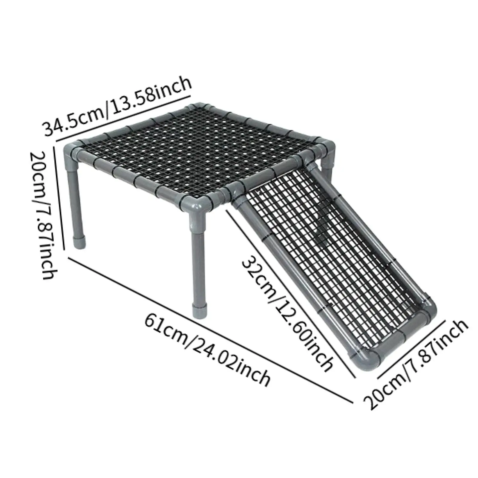 Turtle Basking Platform Reptile Habitat Climbing Shelf for Frog Semi Aquatic Animals Small Reptiles Tortoises Salamanders
