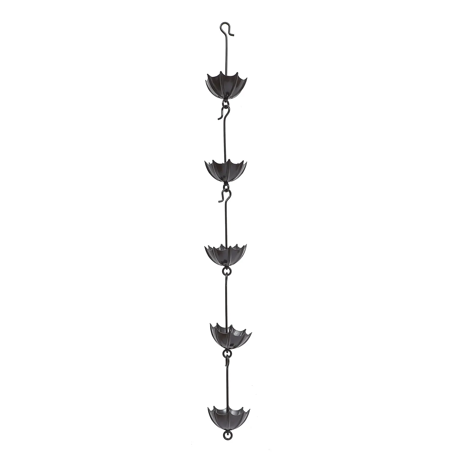 Chain Rain Gutter Diverter Decorative Downspout Spout Rainwater Catcher Metal Garden Water Roof Collector Extension Cups Link
