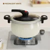 6.5L Household Micro Pressure Stew Pot Low Pressure Pot Induction Cooker Gas Universal Kitchen Soup Cookware 6
